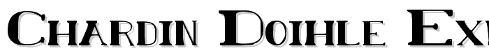 Chardin Doihle Expanded font